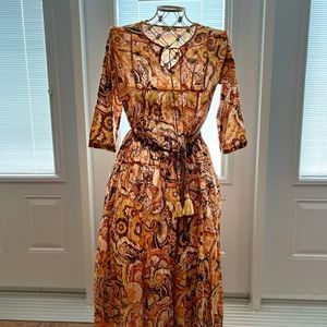 bohemian dress small or medium size new